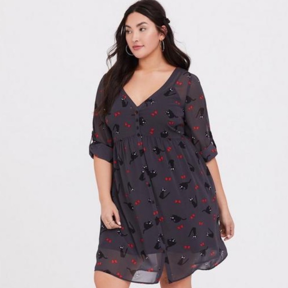 Torrid Kiki's Delivery Service Jiji & Bows Dress Size 1 EUC